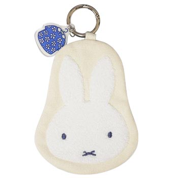 miffy ミッフィー ダイカットポーチ フェイス ブルードレス/DBM-2997